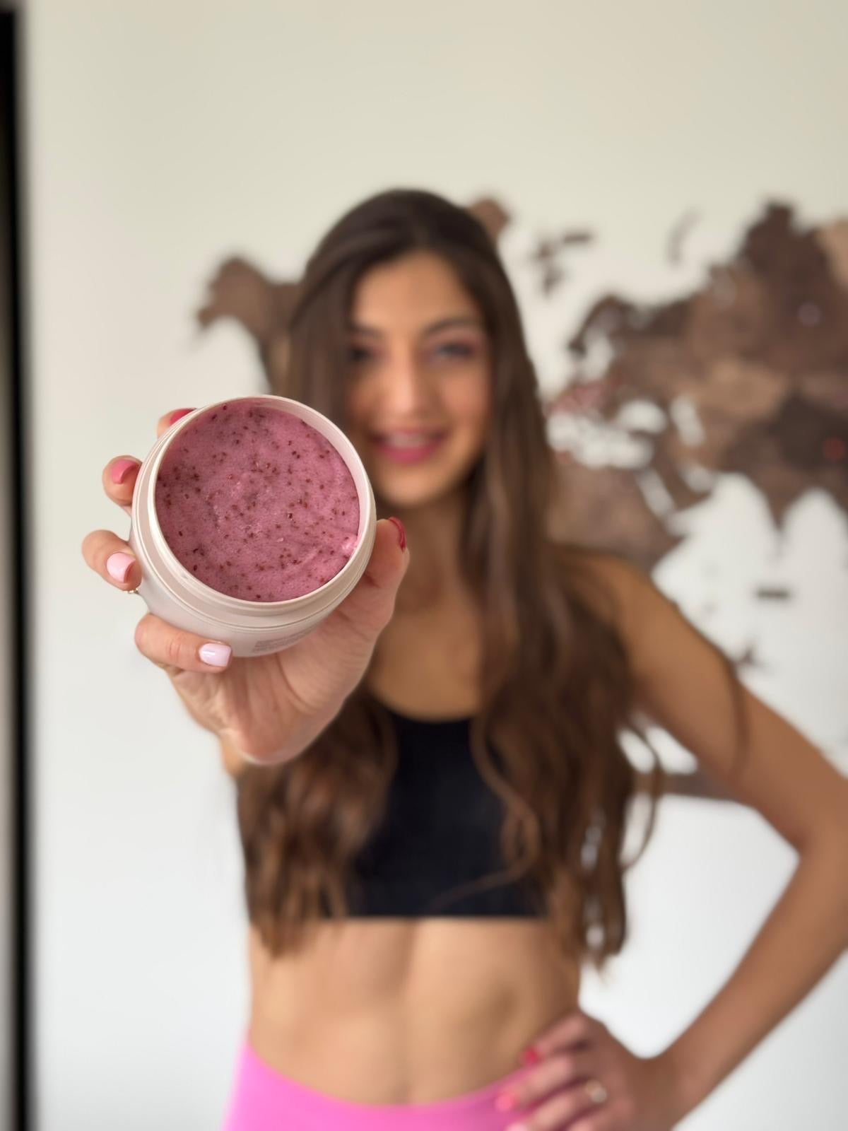 Dust+Cream telový peeling Cranberry 300g