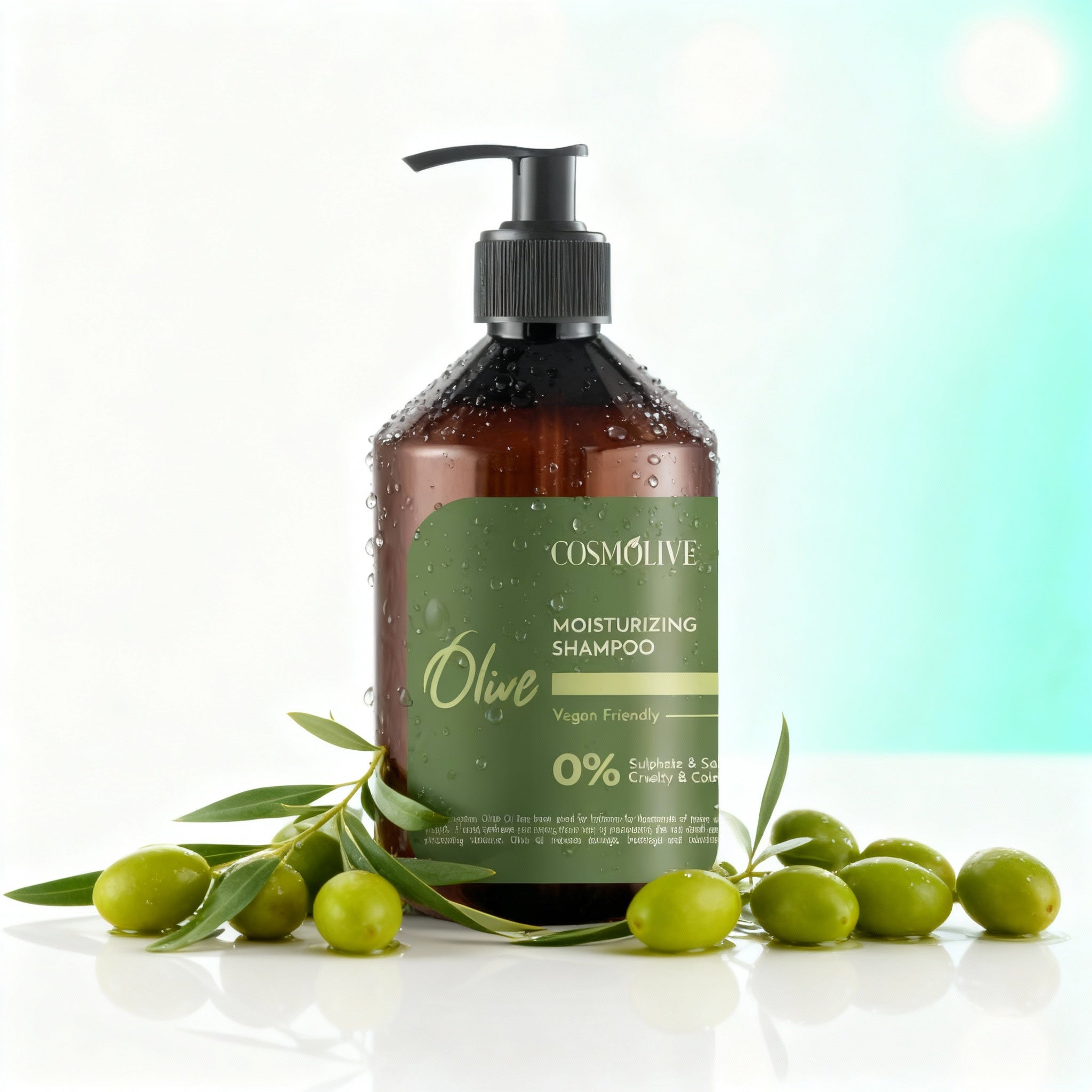 Cosmolive prírodný šampón s olivovým olejom pre výživu a regeneráciu vlasov 500ml