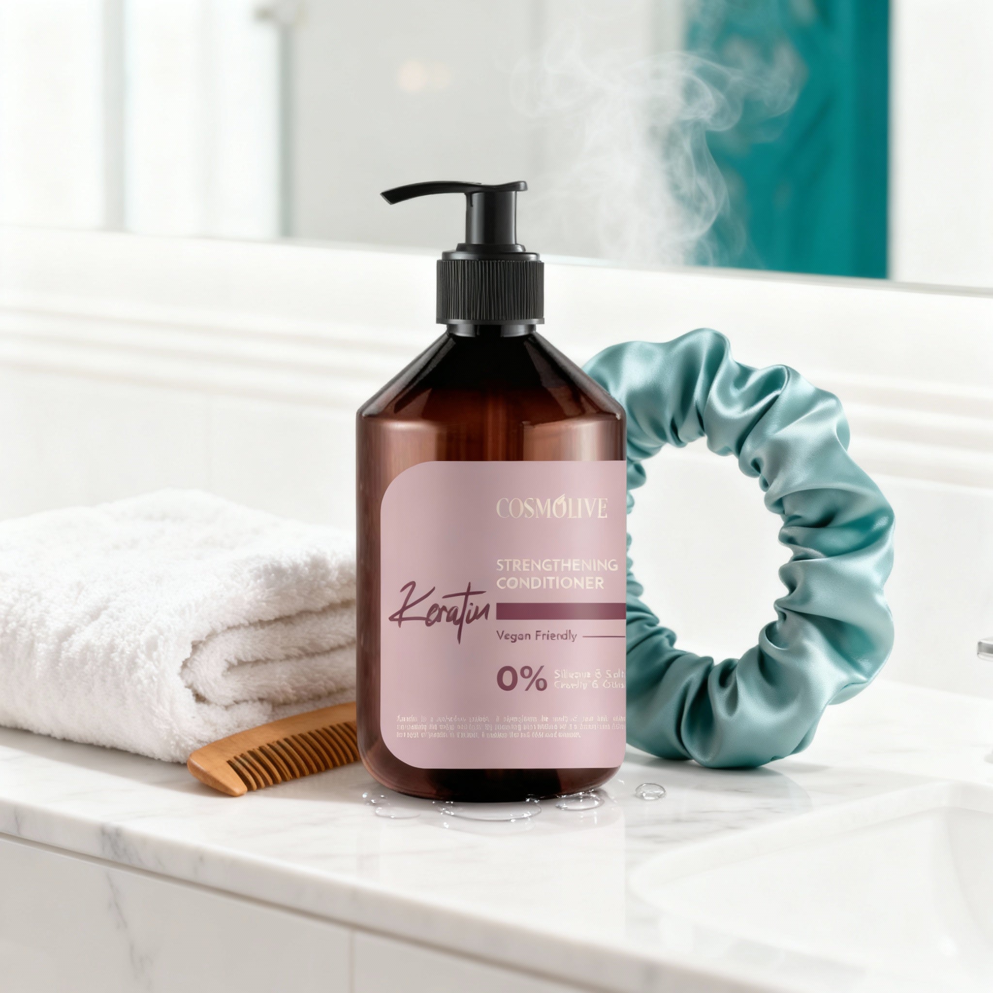 Cosmolive prírodný kondicionér s keratínom pre silné a zdravé vlasy 500ml