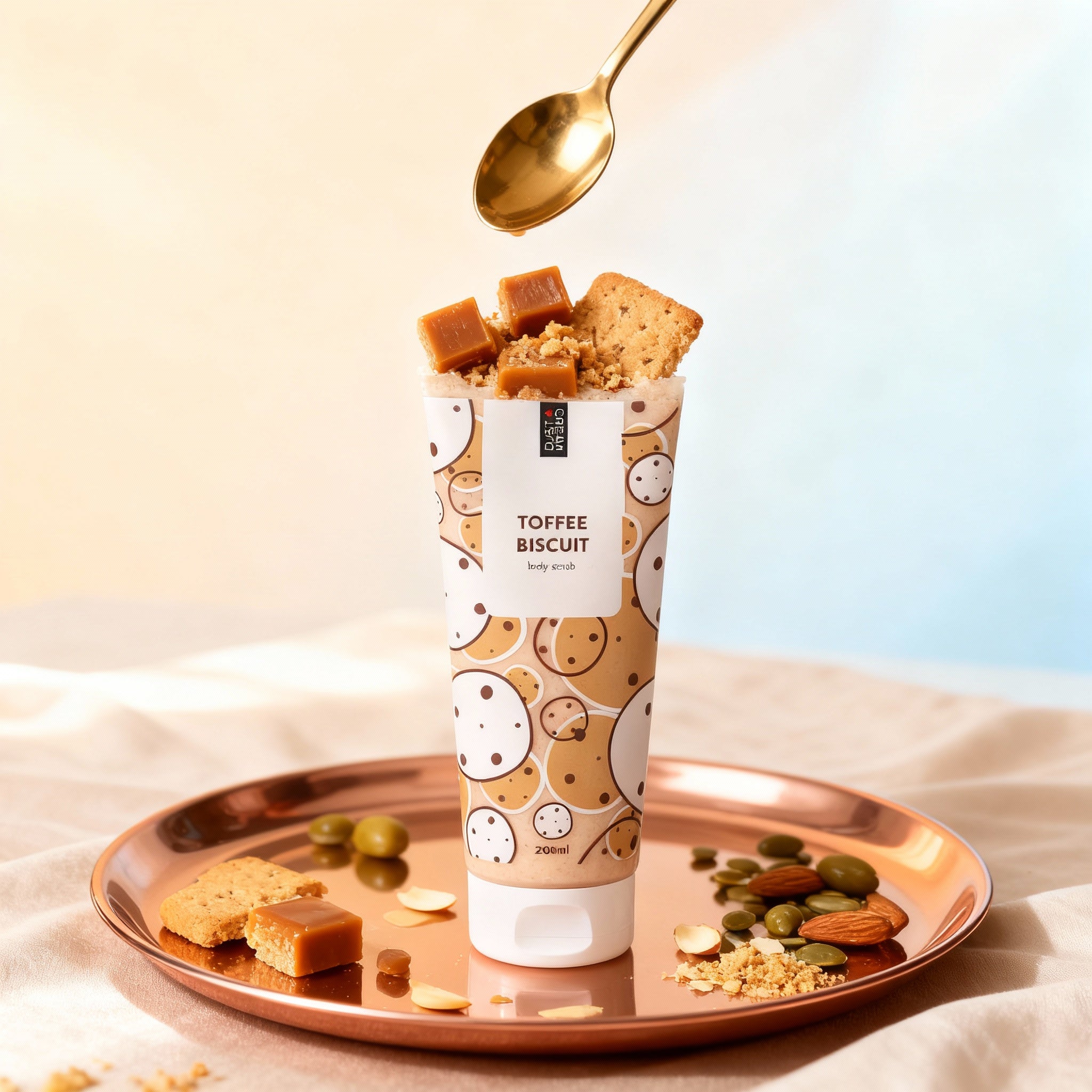 Dust+Cream telový peeling Toffee Biscuit 200ml