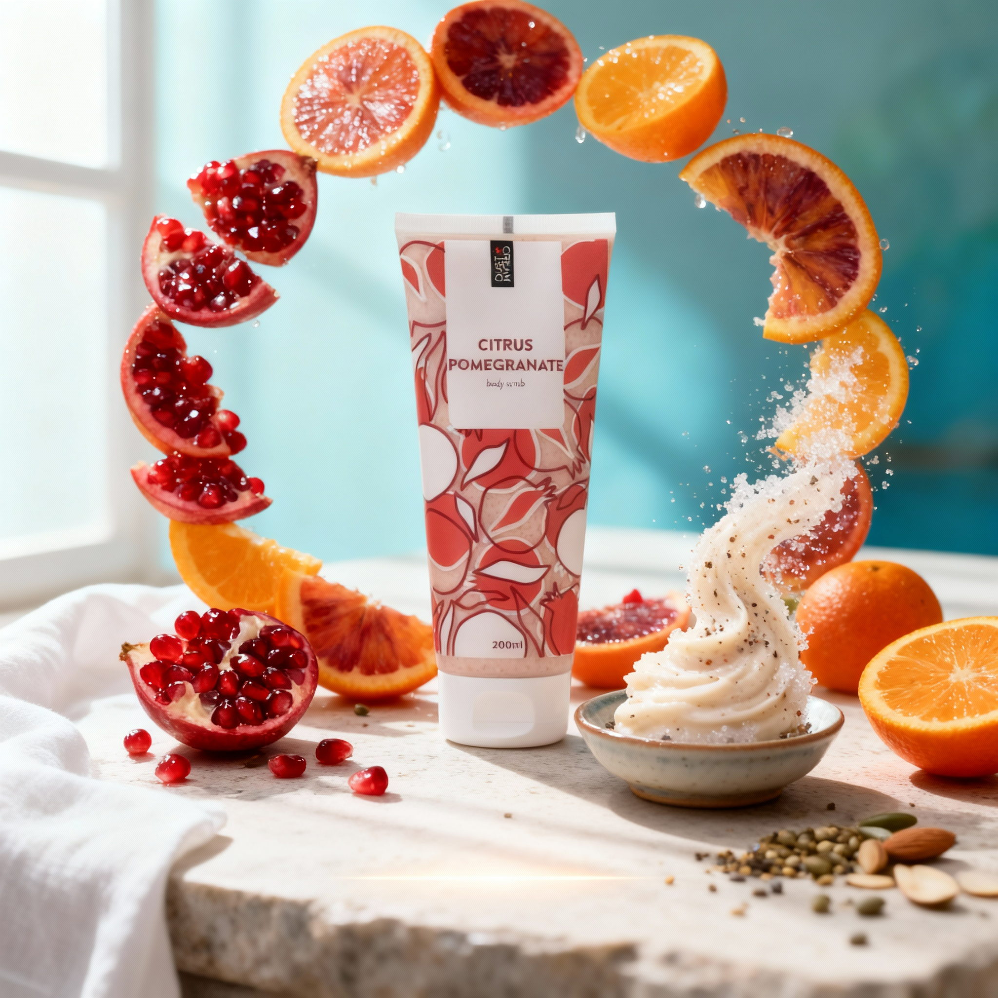 Dust+Cream telový peeling Pomegranate Citrus 200ml