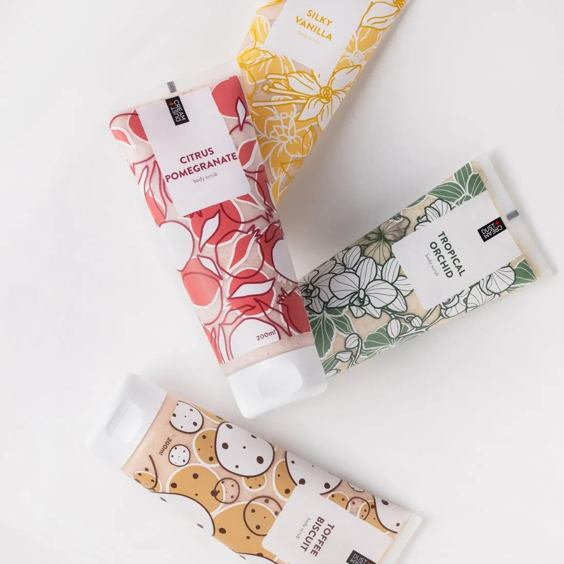 Dust+Cream telový peeling Pomegranate Citrus 200ml