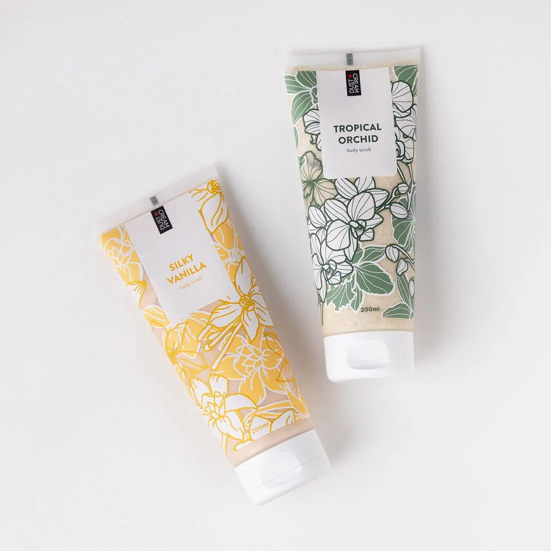 Dust+Cream telový peeling Silky Vanilla 200ml