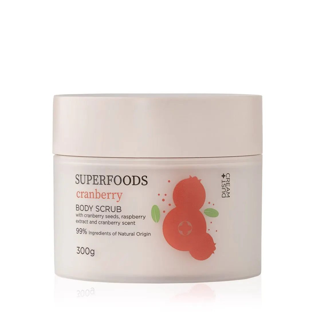 Dust+Cream telový peeling Cranberry 300g