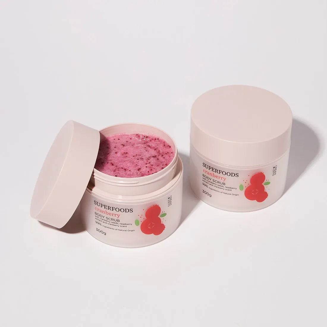 Dust+Cream telový peeling Cranberry 300g