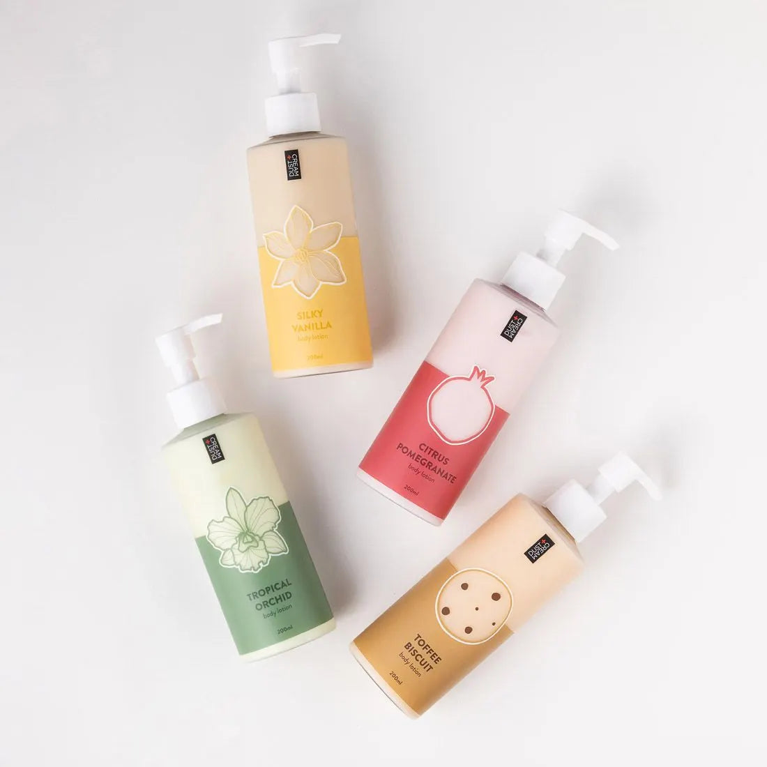 Dust+Cream telové mlieko Toffee Biscuit 200ml