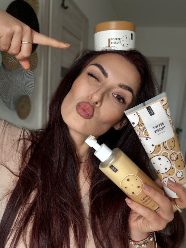 Dust+Cream telový peeling Toffee Biscuit 200ml