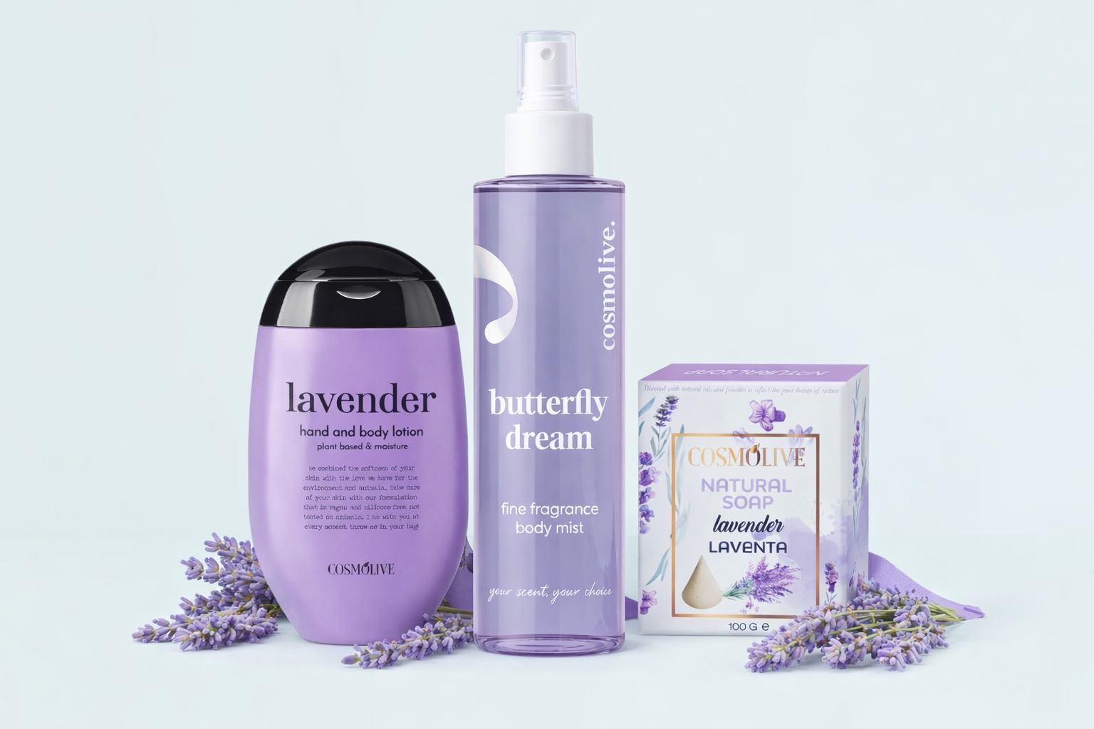 Levanduľová starostlivosť & Telový sprej Butterfly Dream
