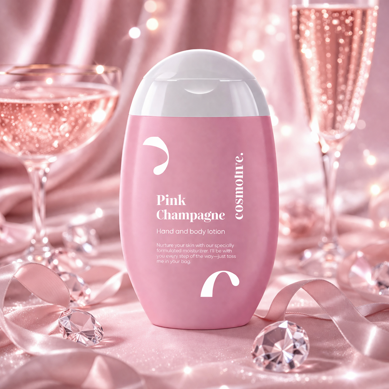 Cosmolive krém na ruky a telo Pink Champagne 100ml