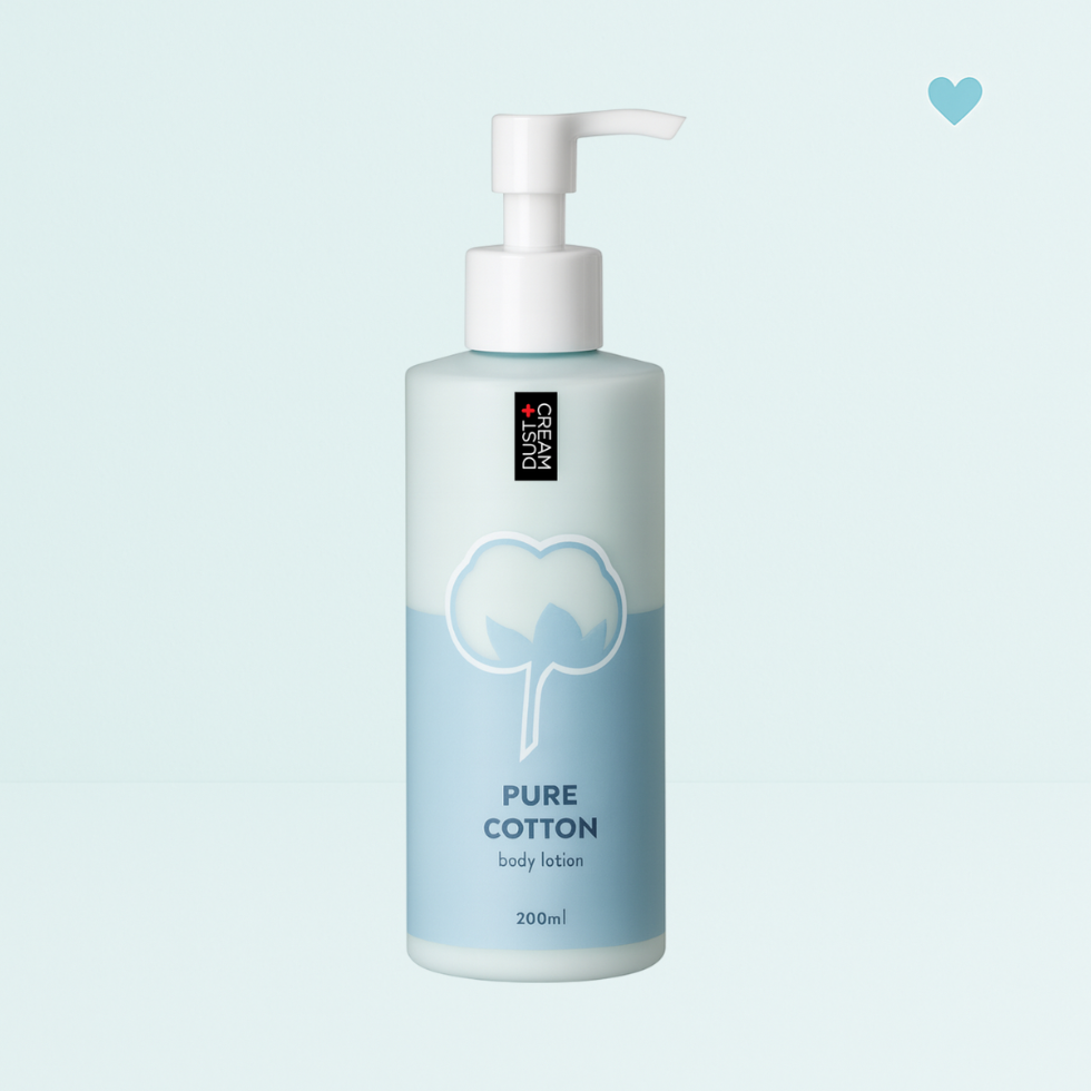 Dust+Cream telové mlieko Pure Cotton 200ml