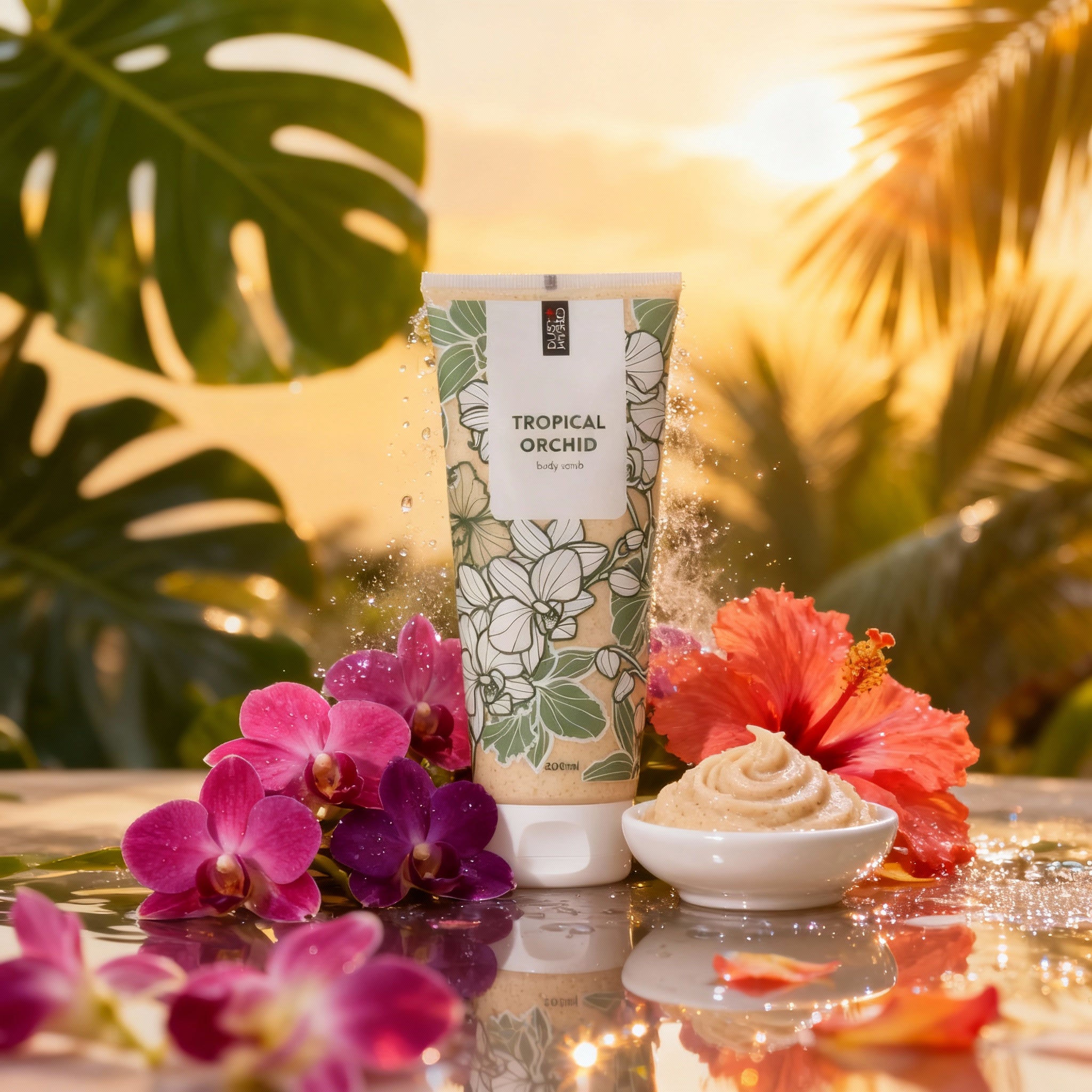 Dust+Cream telový peeling Tropical Orchid 200ml