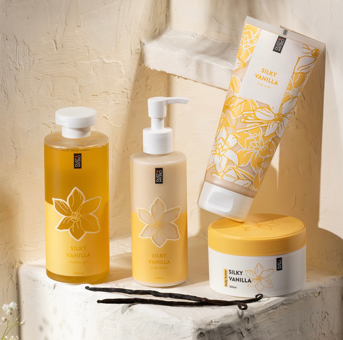 Dust+Cream telové mlieko Silky Vanilla 200ml