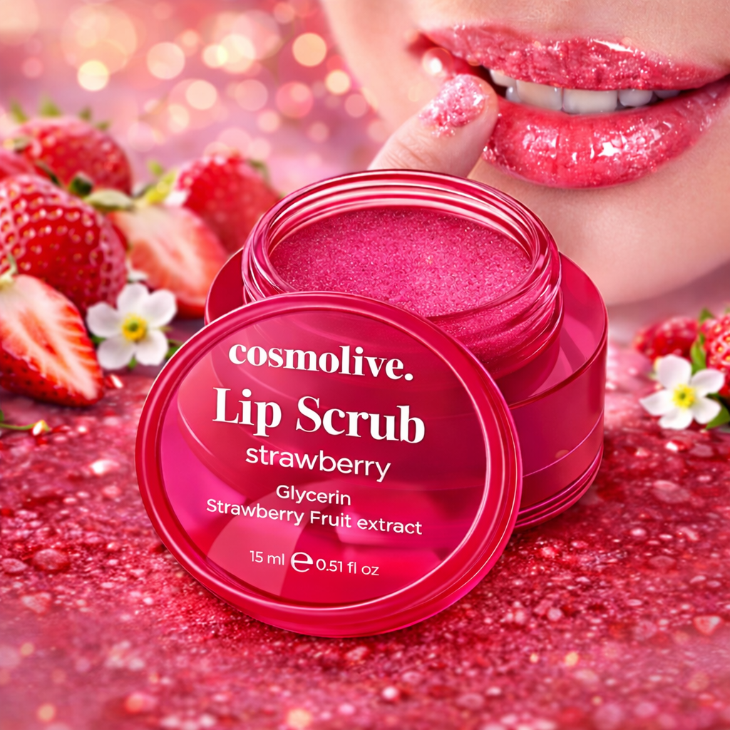 Cosmolive Lip Scrub Strawberry 15 ml