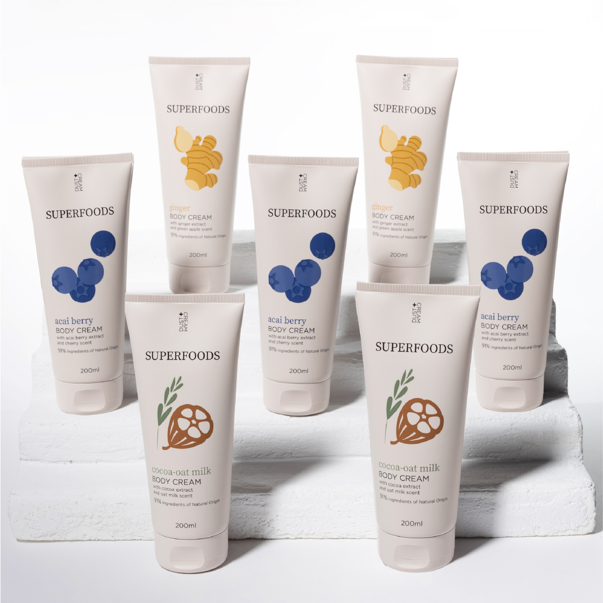 Dust+Cream telový krém Acai Berry 200ml