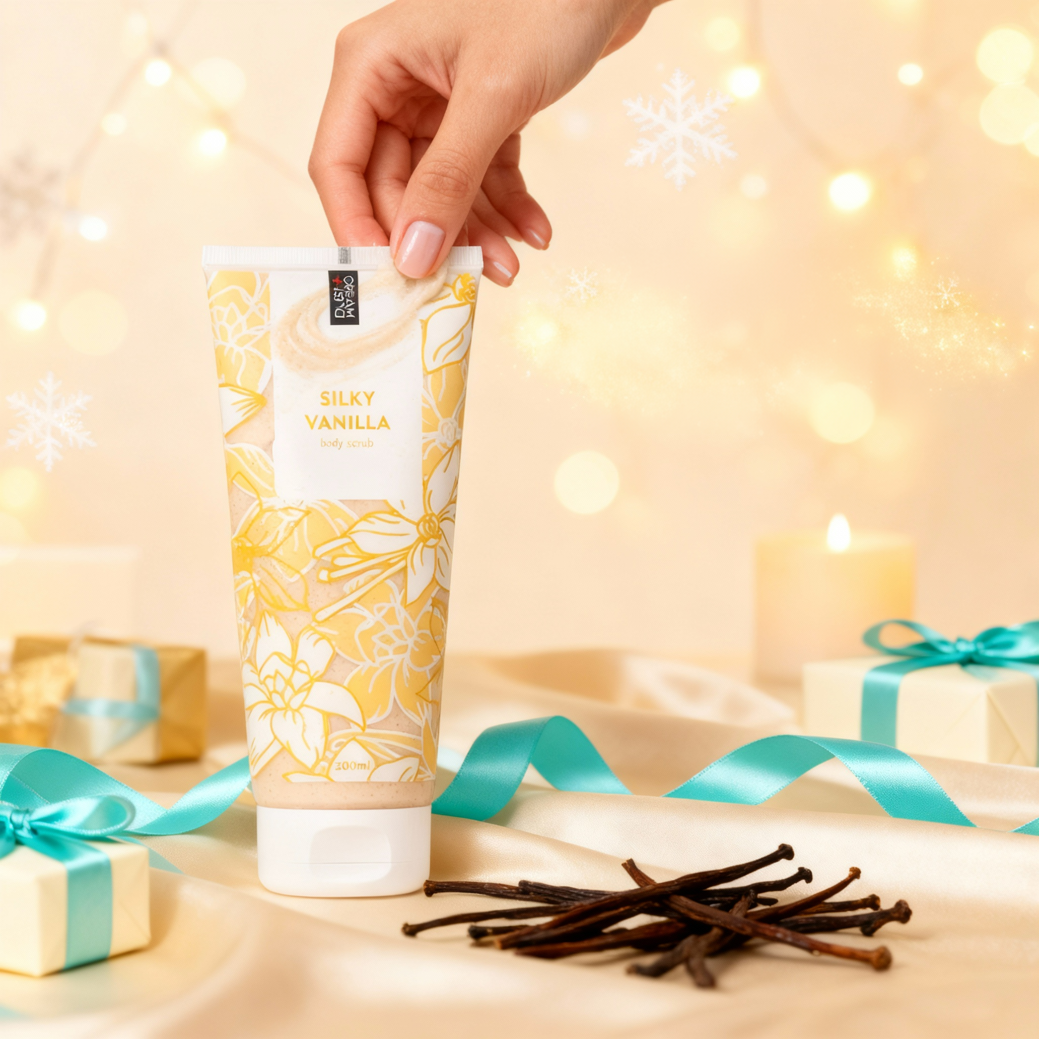 Dust+Cream telový peeling Silky Vanilla 200ml