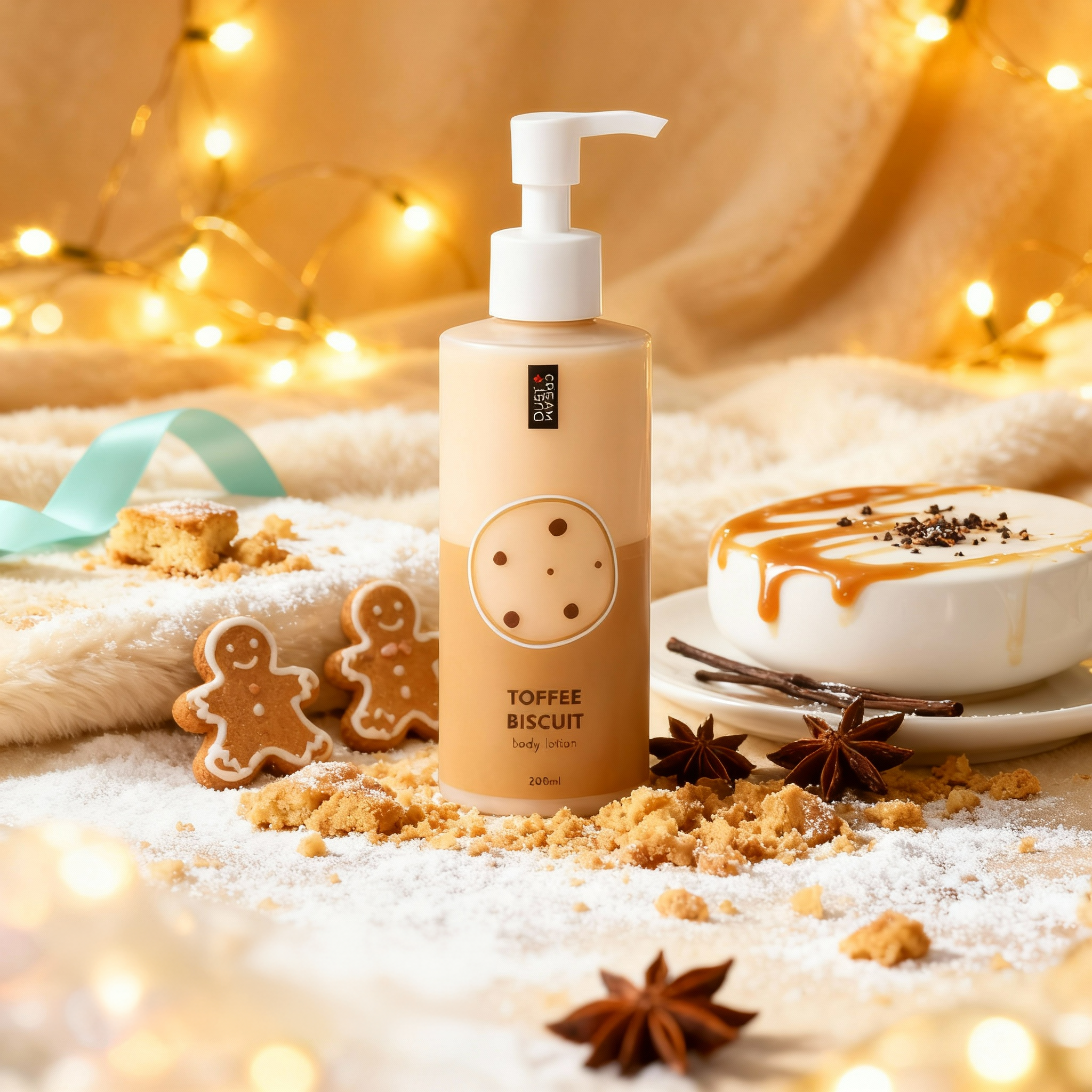 Dust+Cream telové mlieko Toffee Biscuit 200ml