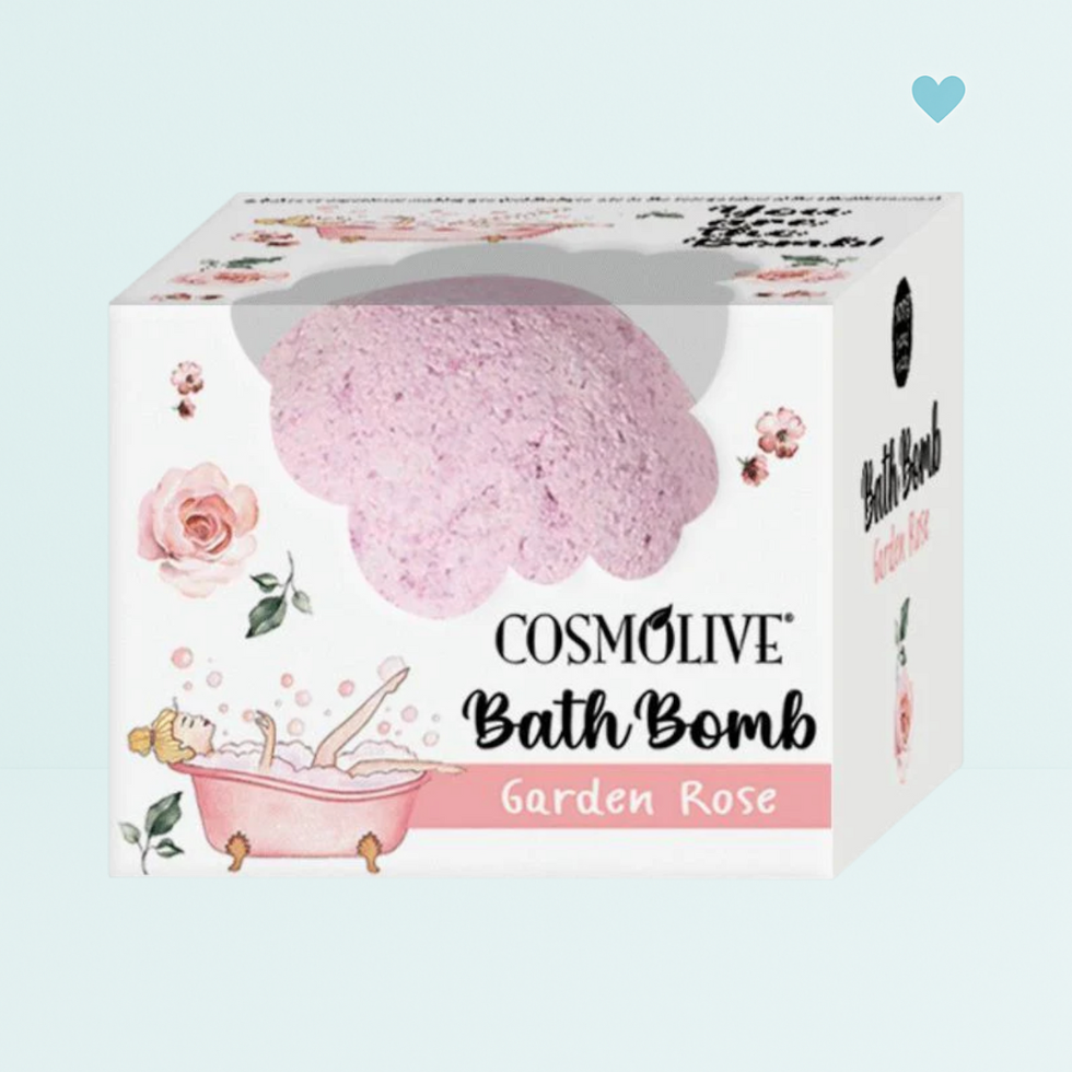Bomba do kúpeľa s kvetinovou vôňou - Cosmolive Garden Rose 70g