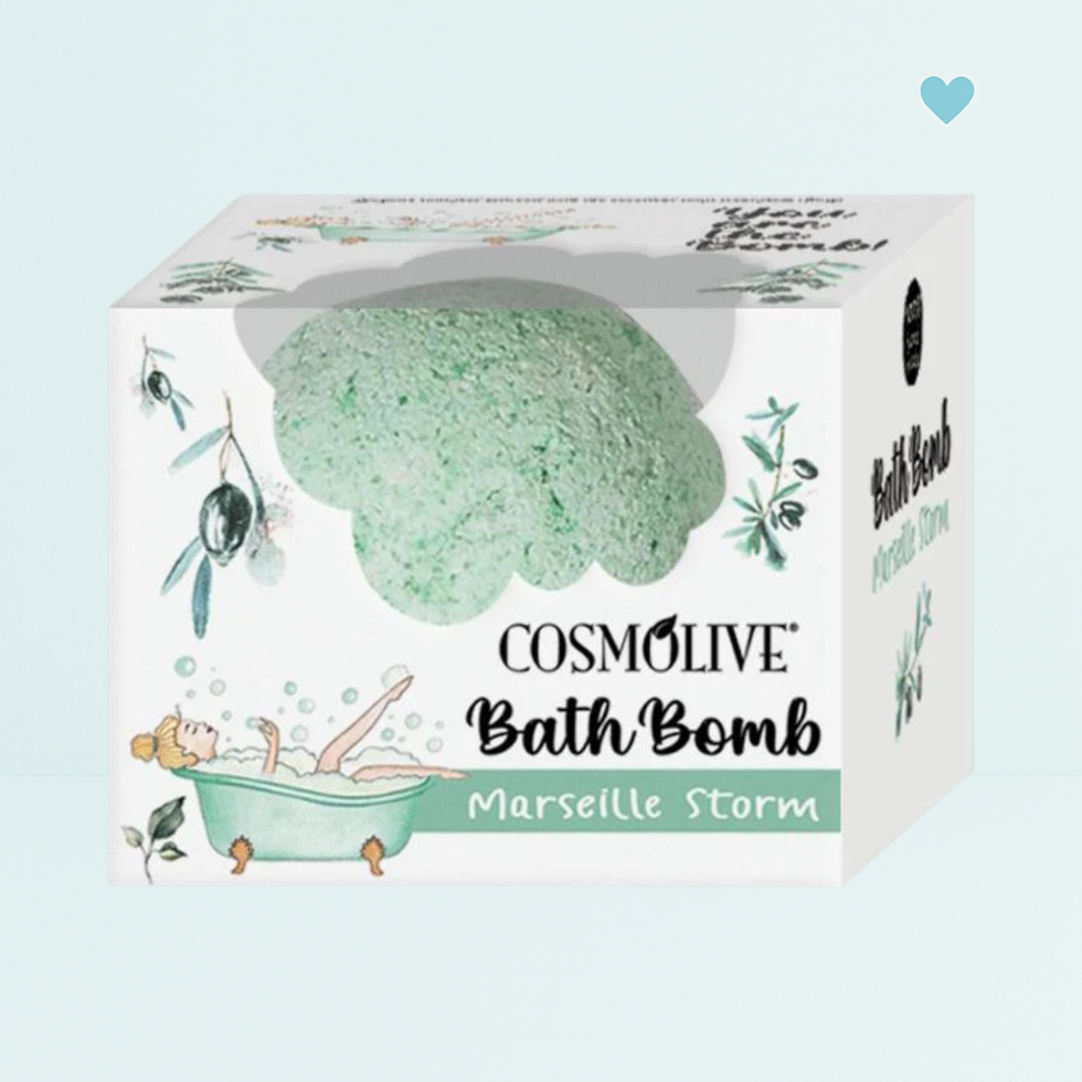 Bomba do kúpeľa s osviežujúcou vôňou - Cosmolive Marseille Storm 70g