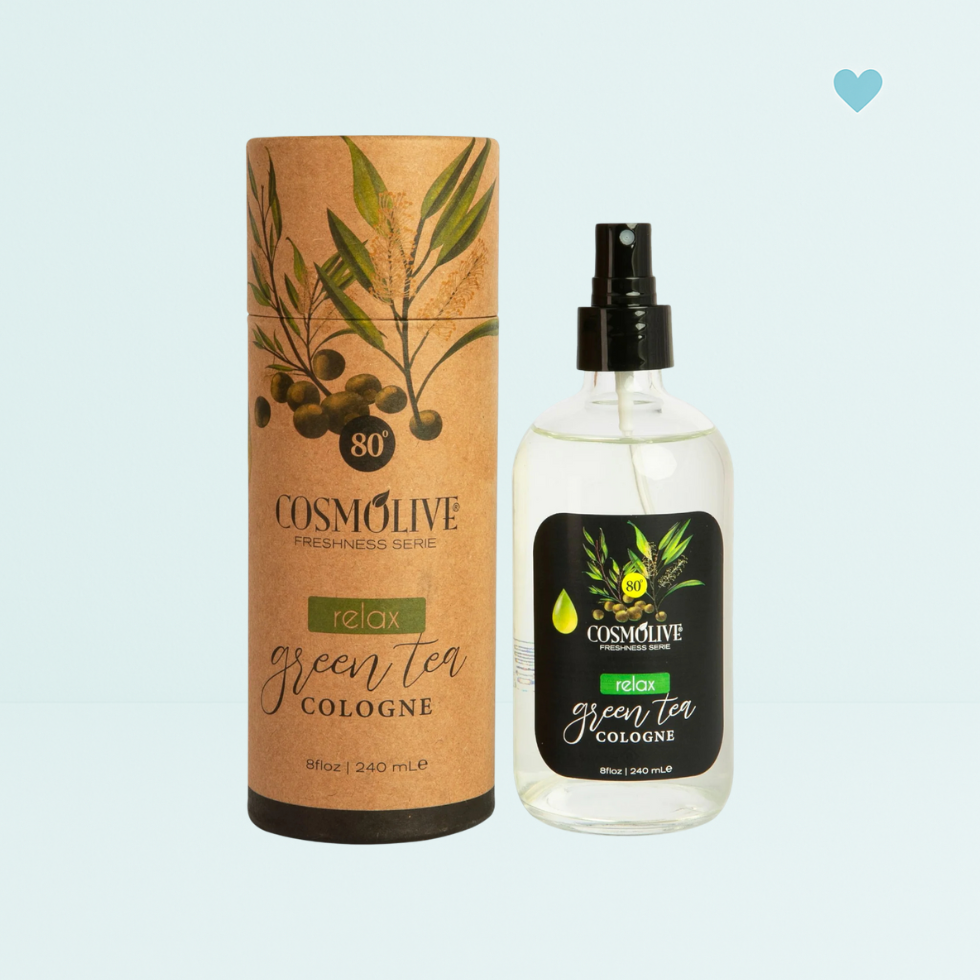 Cosmolive Relax Green Tea pánska kolínska voda s vôňou zeleného čaju 240ml