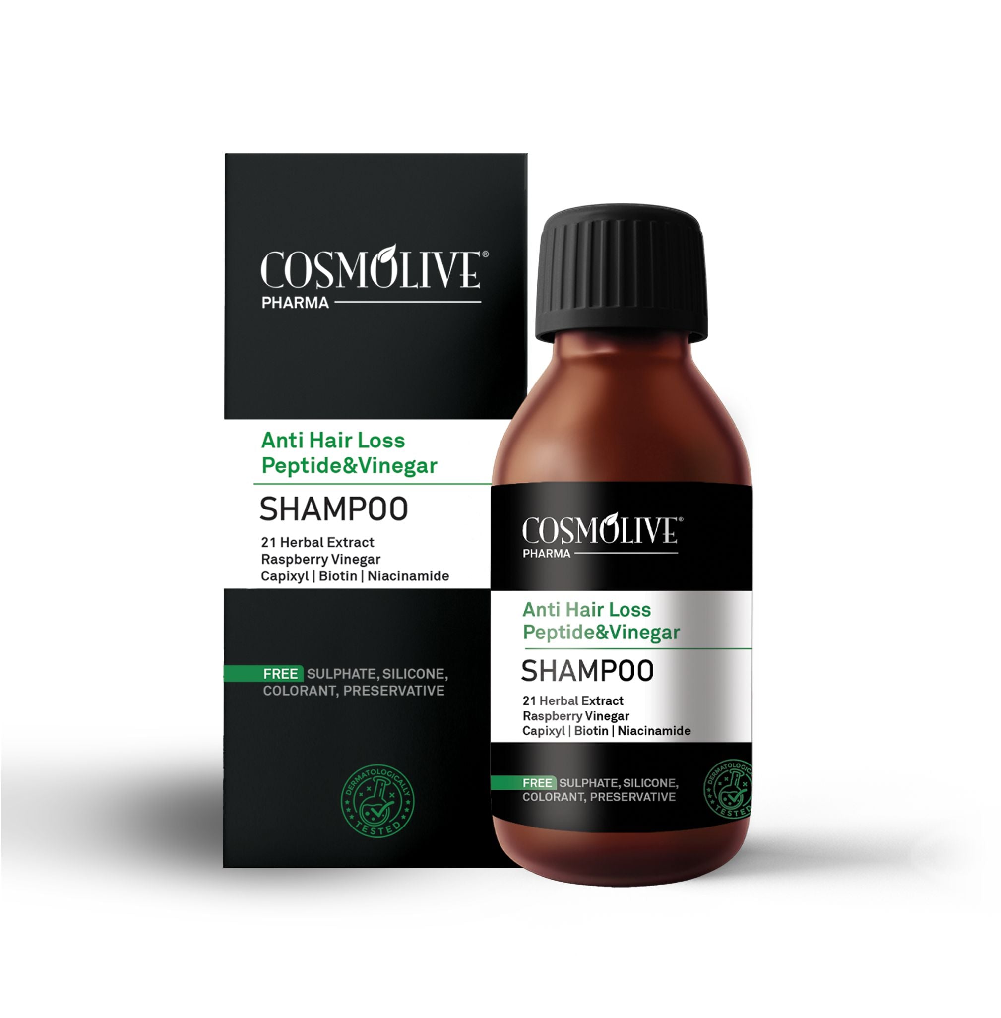 Cosmolive Natural Anti Hair Loss šampón s peptidmi a octom 125ml