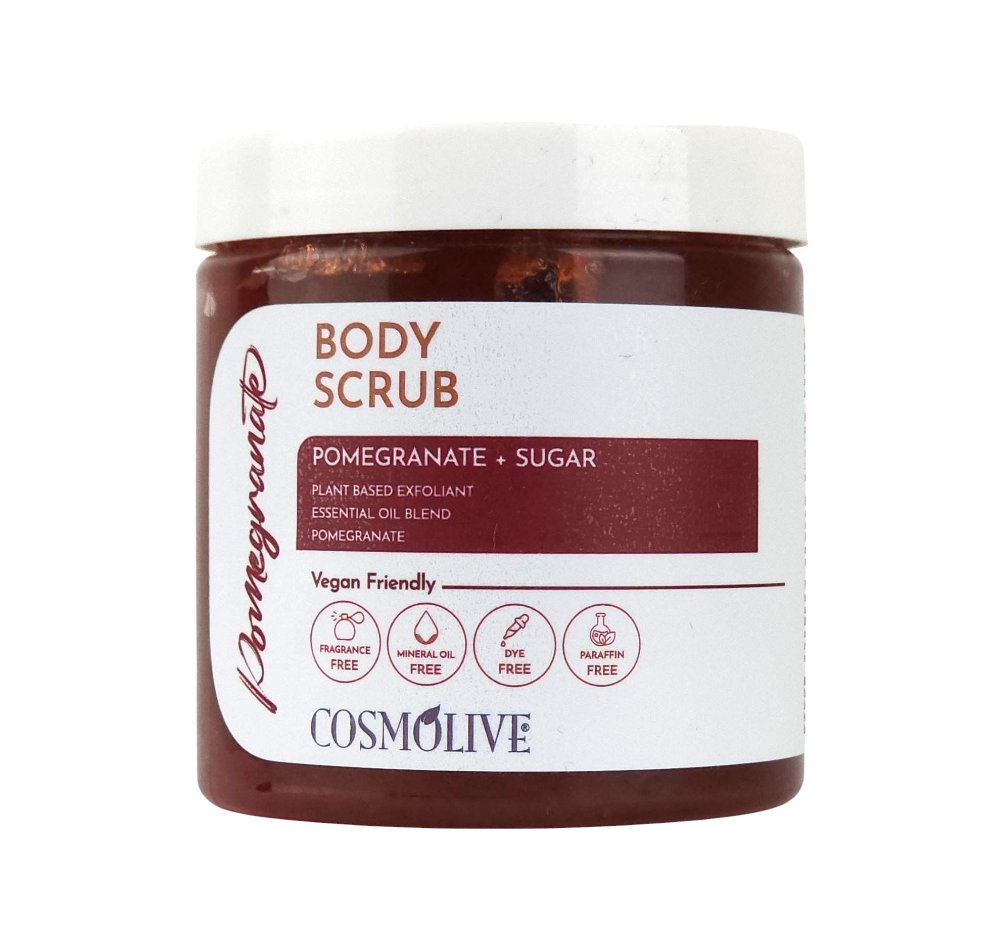 Cosmolive Pomegranate dámsky telový peeling s vôňou granátového jablka a cukru 250ml