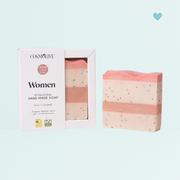 Cosmolive prírodné ručne vyrobené mydlo pre ženy s ružou a kokosom 100g