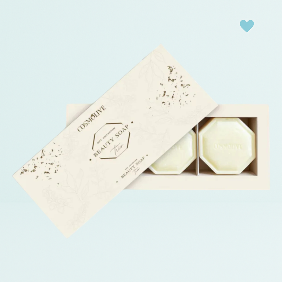 Cosmolive darčeková kolekcia Beauty Trio set mydiel s prírodnými vôňami 3x100g