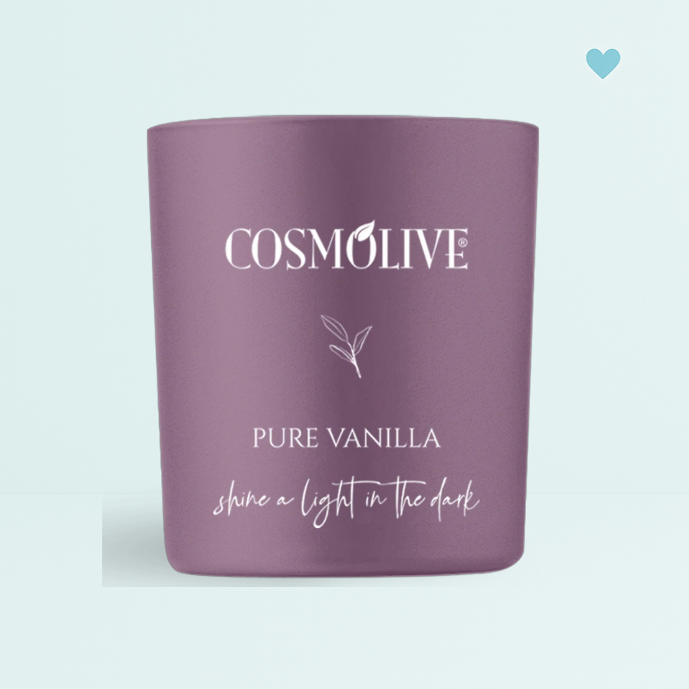 Prírodná sójová sviečka s vôňou čistej vanilky - Cosmolive Pure Vanilla 210g