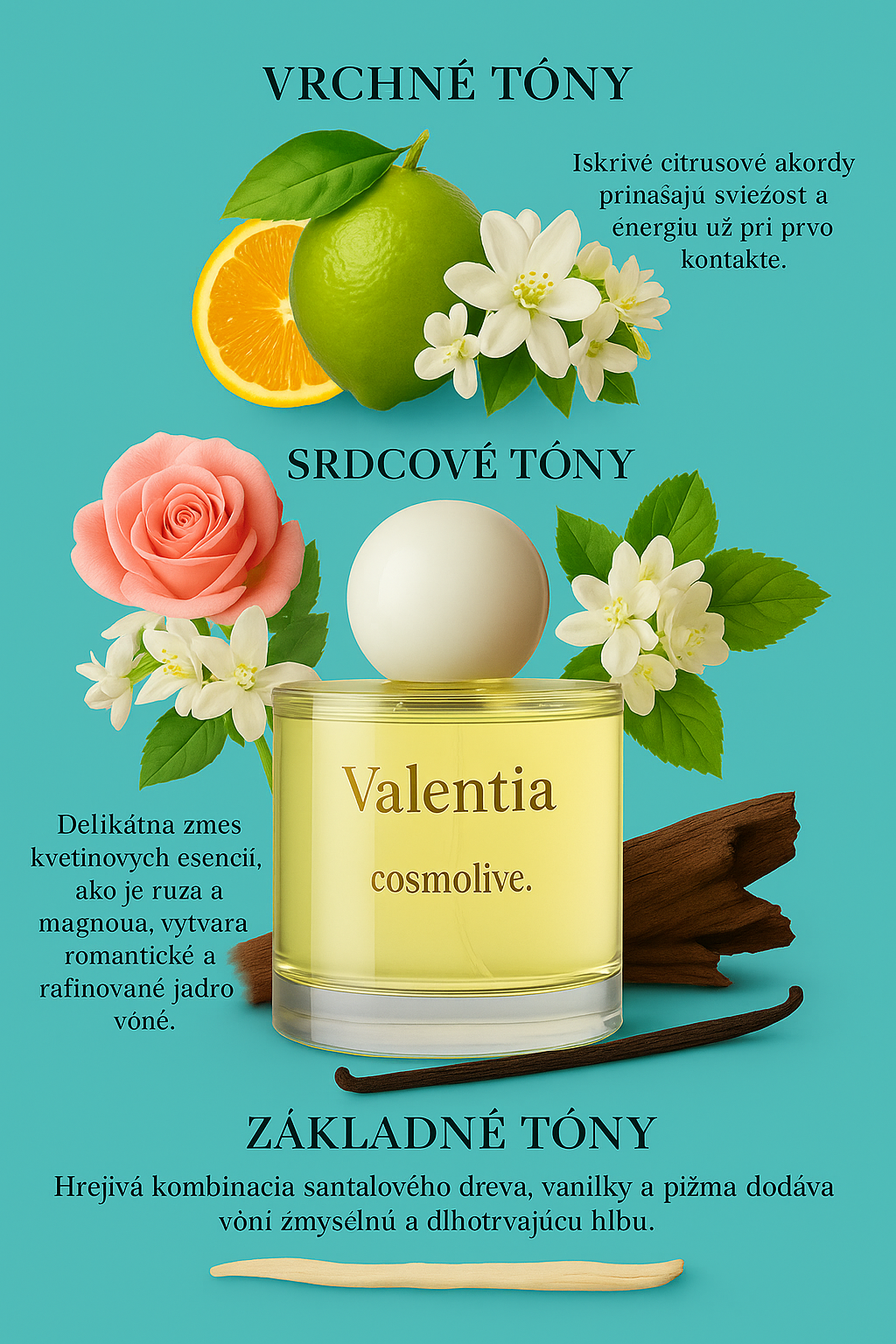 Cosmolive Valentia dámsky parfum 100ml