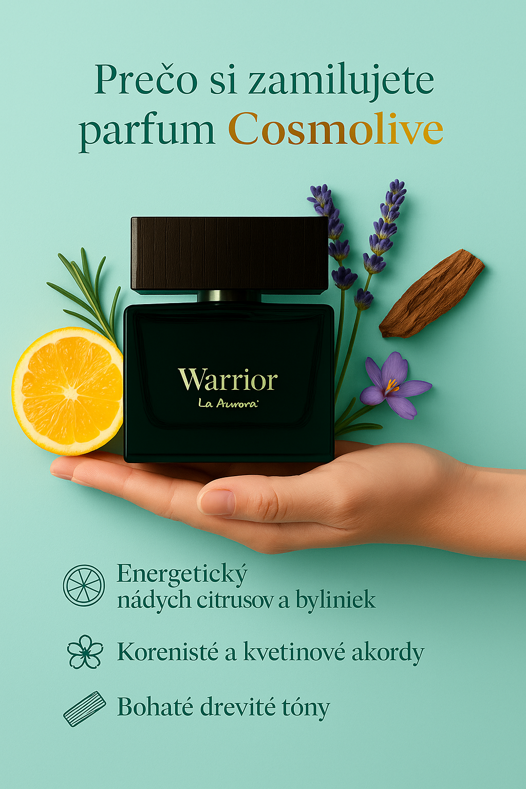 Cosmolive Warrior pánsky parfum 100ml