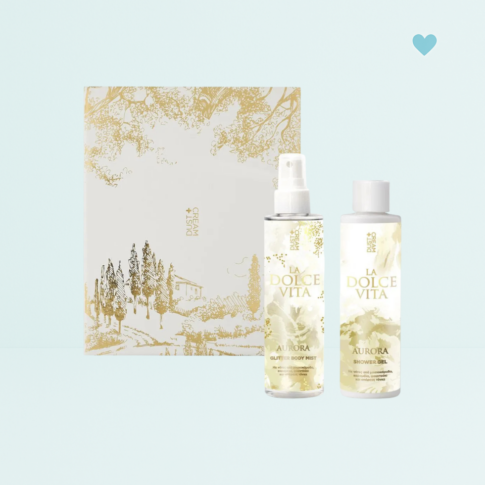 Dust+Cream darčekový set LA DOLCE VITA AURORA