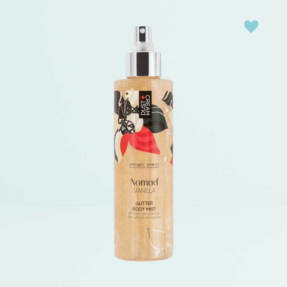 Dust+Cream dámsky trblietavý telový sprej Nomad Vanilla 200ml
