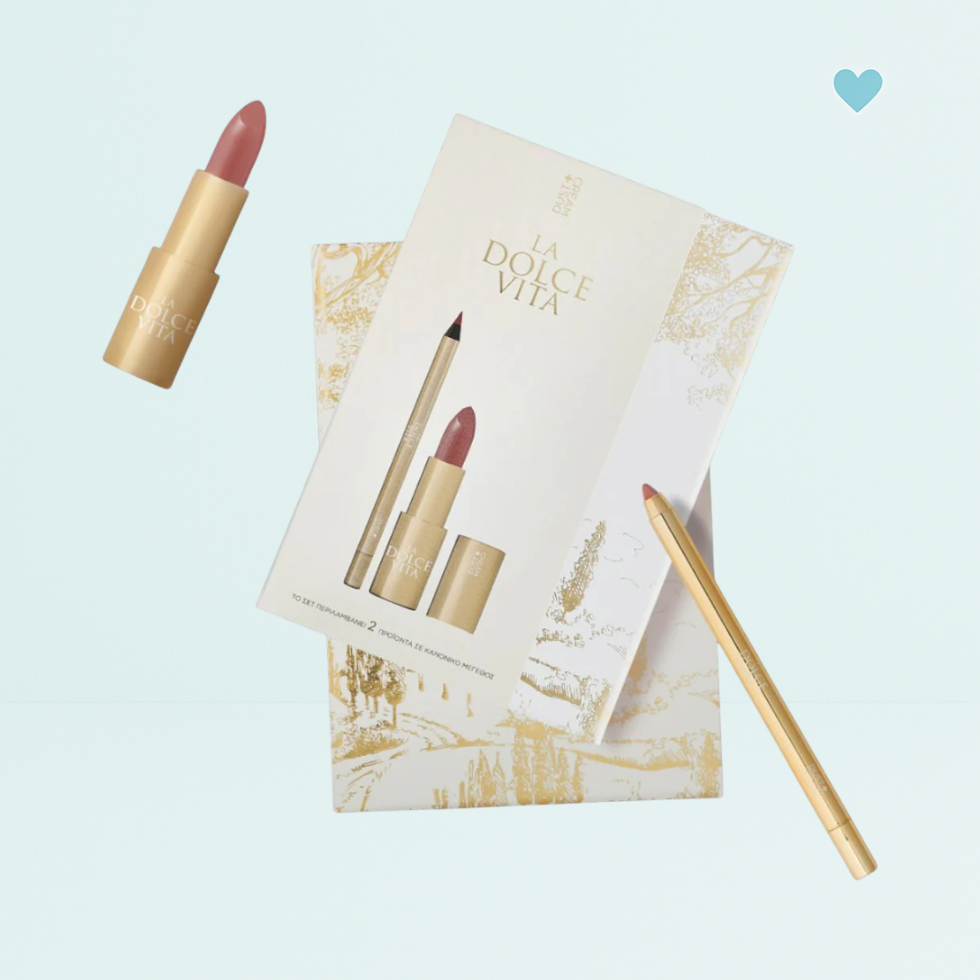 Darčekový set La Dolce Vita- elegantný matný rúž a ceruzka na pery