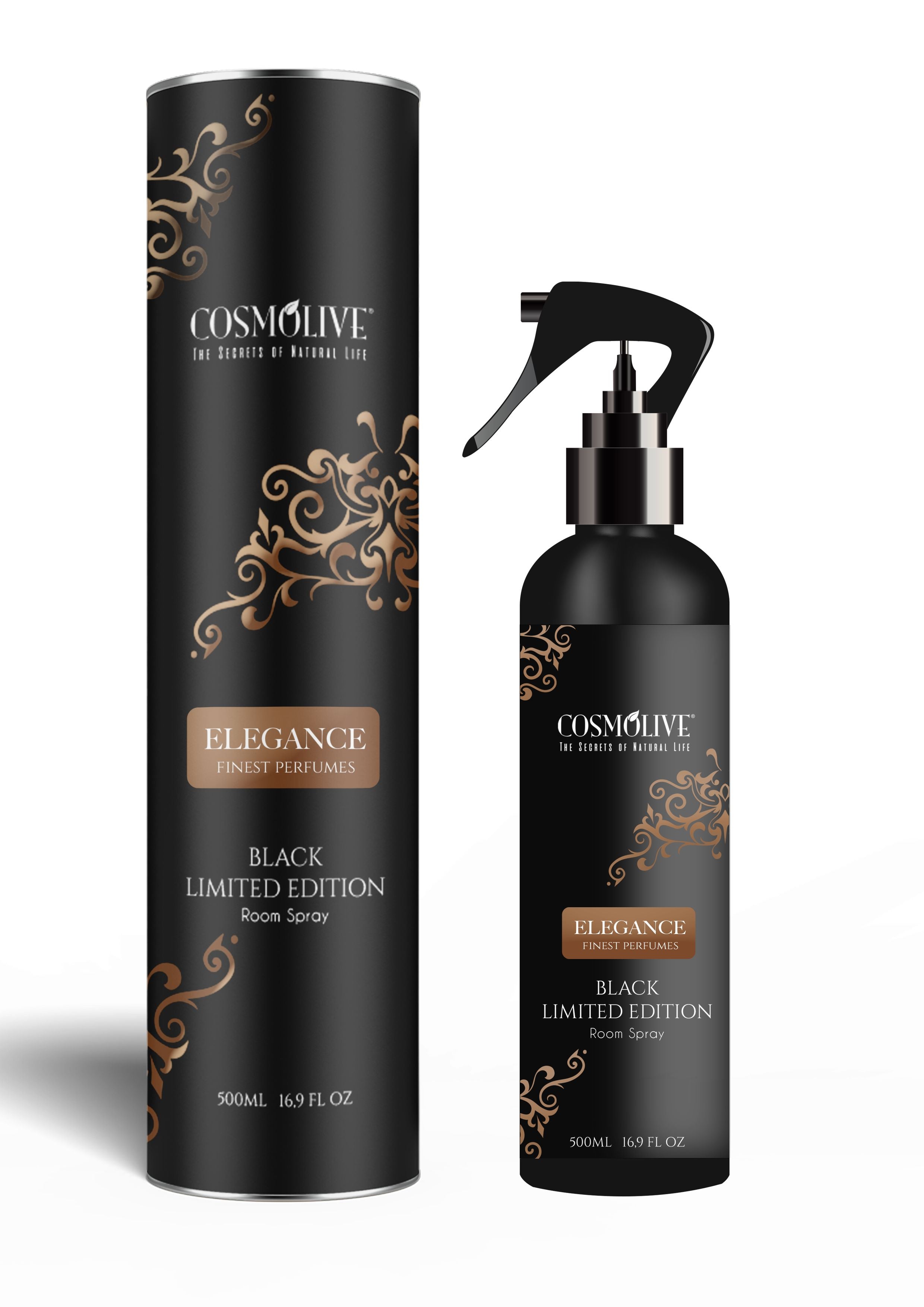 Elegantný vonný sprej - Cosmolive Black Elegance 500ml