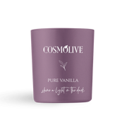 Prírodná sójová sviečka s vôňou čistej vanilky - Cosmolive Pure Vanilla 210g