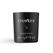 Prírodná sójová sviečka s vôňou čierneho dreva - Cosmolive Black Wood 210g