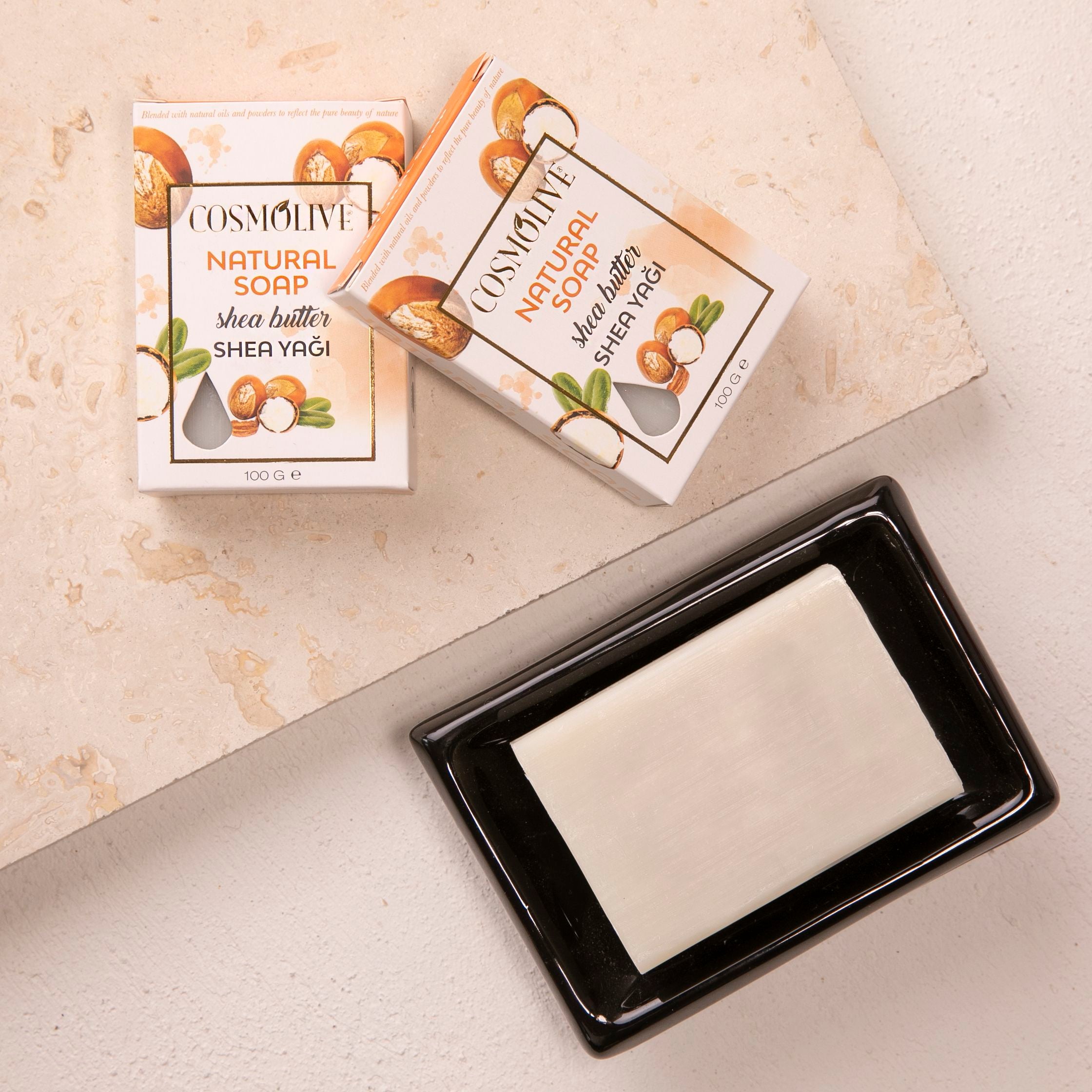 Cosmolive prírodné hydratačné mydlo s bambuckým maslom 100g