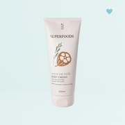 Dust+Cream SUPERFOODS telový krém Cocoa - Oat Milk 200ml