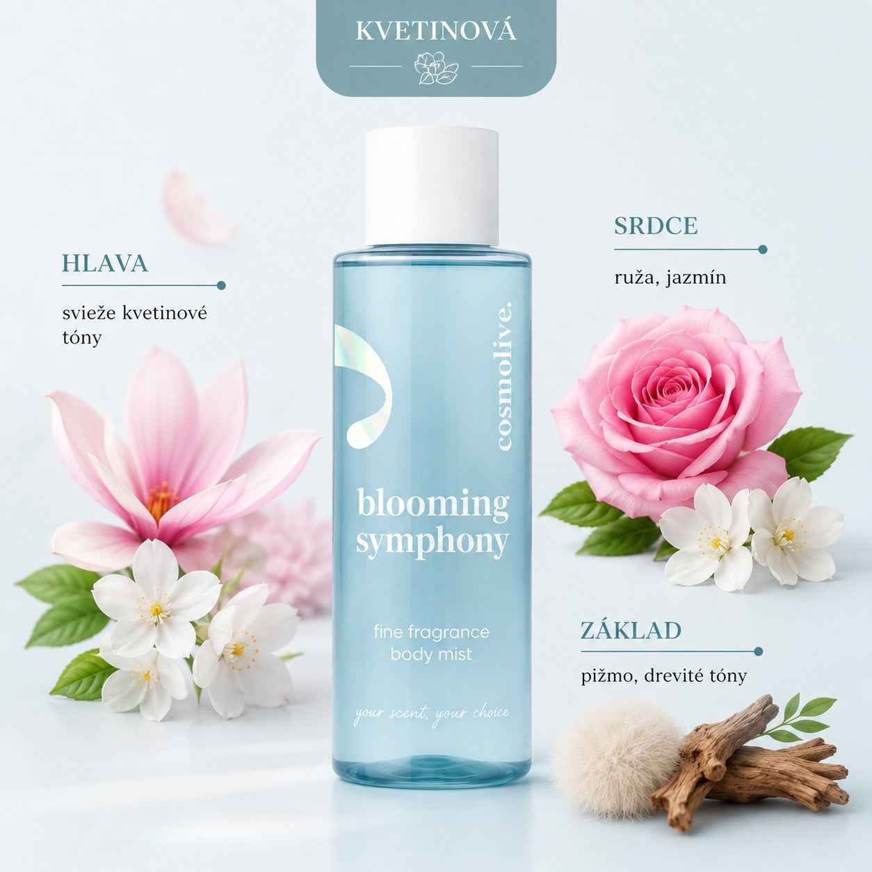 Cosmolive Blooming Symphony dámsky telový sprej 250ml
